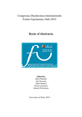 Book of Abstracts