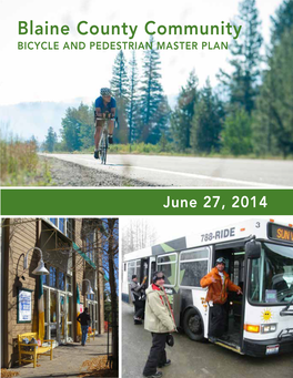 Blaine County Community Bicycle and Pedestrian Master Plan