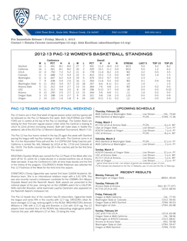 Pac-10 Conference Pac-12 Conference