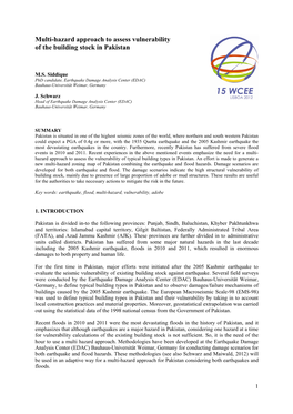 Earthquake Initiated Multiple Hazard Vulnerability Assessment of Building