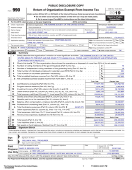 Return of Organization Exempt from Income