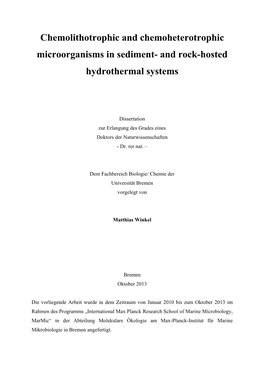 Chemotrophic Microorganisms in the Environment 7 3