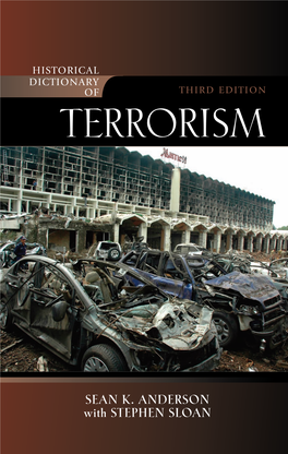 Historical Dictionary of Terrorism