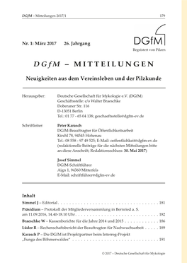 Dgfm-Mitteilungen 2017/1