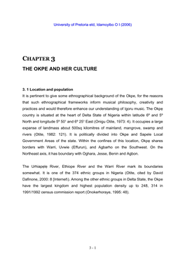 Chapter 3 the Okpe and Her Culture