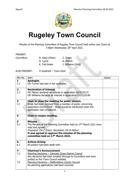 Rugeley Town Council