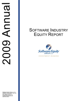 Software Equity Group's 2010 M&A Survey