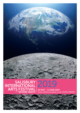 24 MAY – 9 JUNE 2019 | 01722 320333 2 | Salisbury International Arts Festival 2019 Tickets 01722 320333 | 3