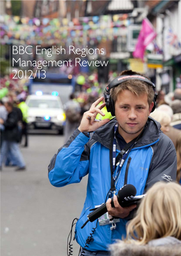 BBC English Regions Management Review 2012–13