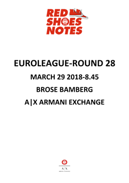 Bamberg-Milano Game Notes