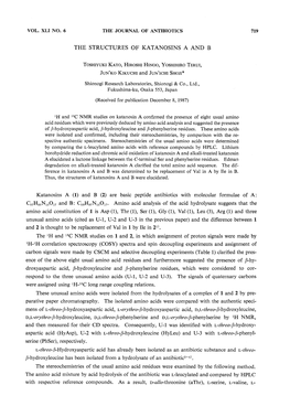 Leu (3), Arg (1) and Three Unusual Amino Acids