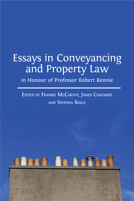 Essays in Conveyancing and Property Law in Honour of Professor Robert Rennie