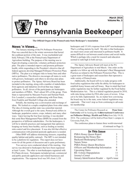 The Pennsylvania Beekeeper March 2016/Page 3