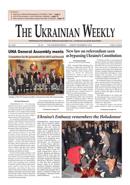 Ukraine's Embassy Remembers the Holodomor