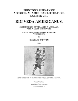 Rig Veda Americanus