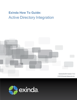 Exinda How-To Guide: Active Directory Integration