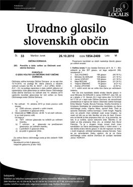 Uradno Glasilo Slovenskih Občin, Št 3-2010