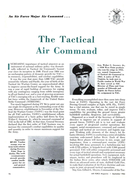 Tactical Air Command's Busiest I Who Won His Wings in 1935, Year Since Its Inception in 1946