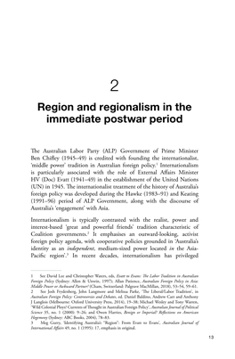 2. Region and Regionalism in the Immediate Postwar Period