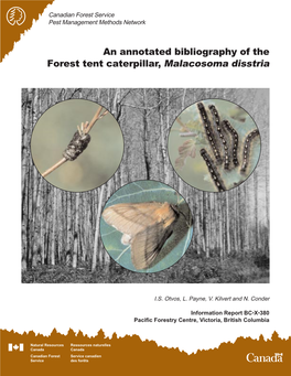 An Annotated Bibliography of the Forest Tent Caterpillar, Malacosoma Disstria