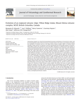 Evolution of an Englacial Volcanic Ridge: Pillow Ridge Tindar, Mount Edziza Volcanic Complex, NCVP, British Columbia, Canada