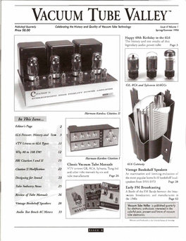 Vacuum Tube Valley'·