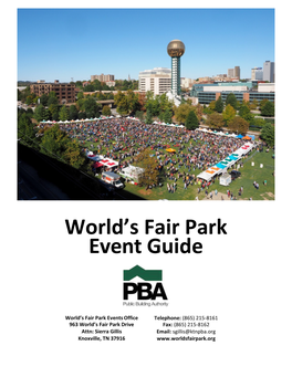 World's Fair Park Event Guide