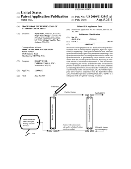 (12) Patent Application Publication (10) Pub. No.: US 2010/0193347 A1 Hulse Et Al