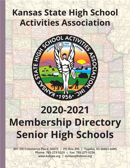 2020-2021 Membership Directory Senior High Schools