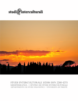 Studi Interculturali 11 (3, 2016)