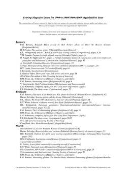 Soaring Magazine Index for 1960 to 1969/1960To1969 Organized by Issue