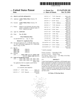 (12) United States Patent (10) Patent No.: US 9,475,591 B2 Dula (45) Date of Patent: Oct