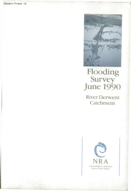 Flooding Survey June 1990 River Derwent Catchment