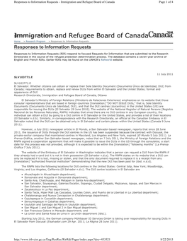 (Documento Único De Identidad, DUI) from Canada