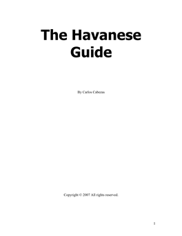 The Havanese Guide