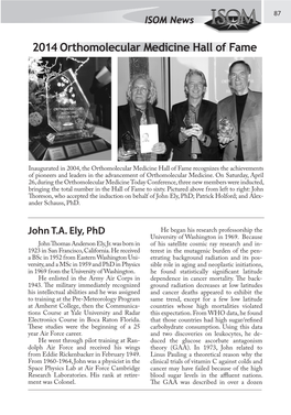 2014 Hall of Fame; JTIC