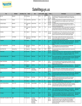 2006 September Family Room Linesheet Version 2.Xls