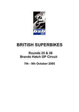 British Superbikes