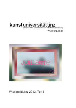 Wissensbilanz 2013. Teil I