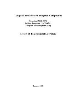 Sodium Tungstate Dihydrate [10213-10-2] (Dose[S] Not Provided) Induced Disomic and Diploid Meiotic Products