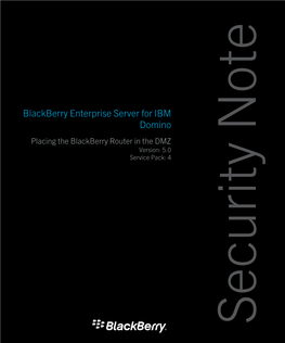 Blackberry Enterprise Server for IBM Domino