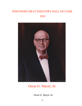 Oscar G. Mayer, Sr