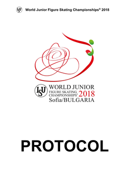 World Junior Figure Skating Championships® 2018