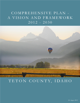 Comprehensive Plan - a Vision and Framework 2012 - 2030
