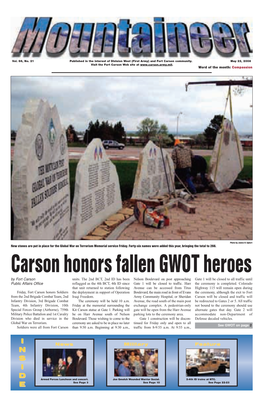May 22, 2008 Visit the Fort Carson Web Site At