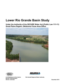 Lower Rio Grande Basin Study Full Report