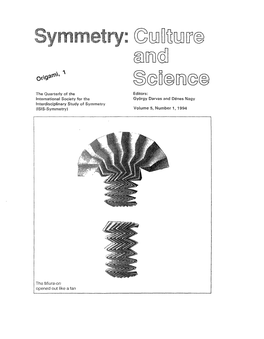 Symmetry and Origami) in Art, Science, and Technology, Ddnes Nagy