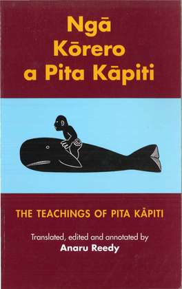 Nga Korero a Pita Kapiti: the Teachings of Pita Kapiti