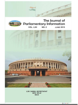 The Journal of Parliamentary Information