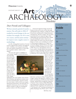 Art & Archaeology Newsletter